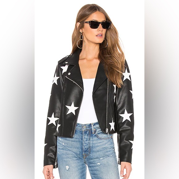 Blank NYC Jackets & Blazers - BLANKNYC Star Faux Leather Moto Jacket - The End Game - Size S - NWT *AMAZING*